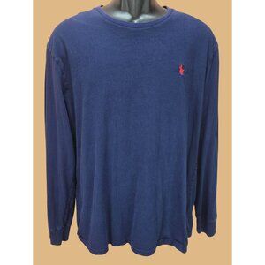 Polo Ralph Lauren Mens Navy L/S Crew T-shirt Medium